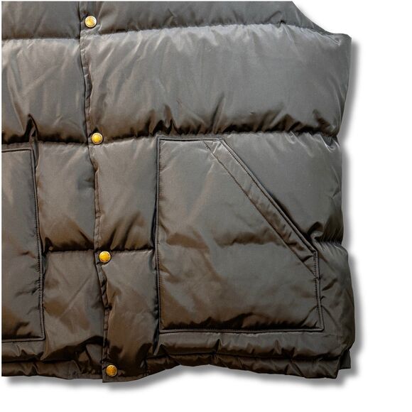 Lands' End Down Puffer Vest Men's XXL 50-52 Black 80/20 Goose Down Feather Warm - Picture 5 of 11